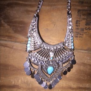 Turquoise statement necklace